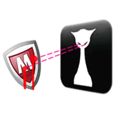 Grab the UI lock password from McAfee A/V, kill the service, send in the malware