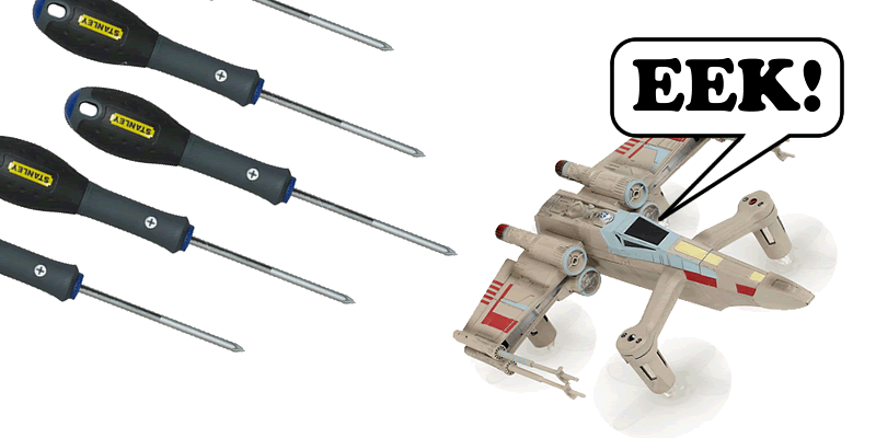Tearing down the Star Wars Battle Drone toy from Propel