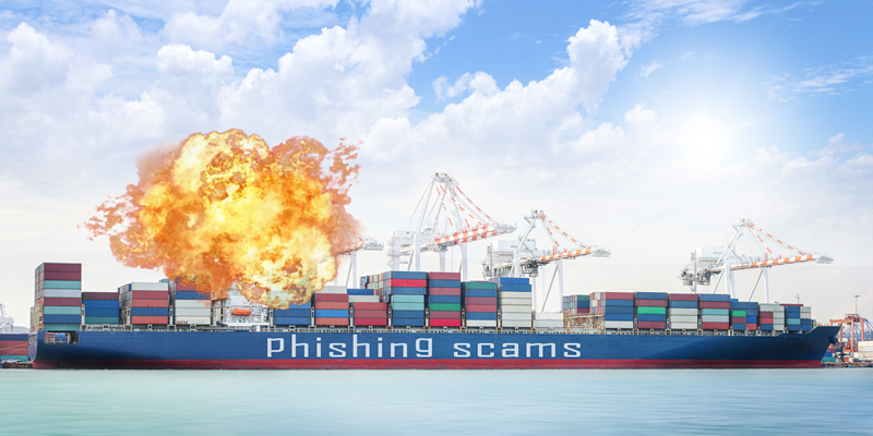 COSCO incident. Phishing frenzy and exploding goods?