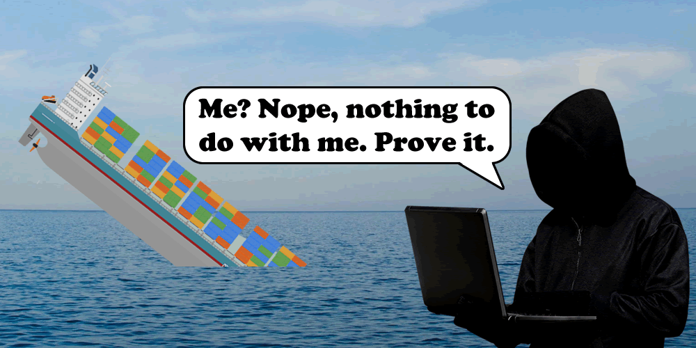 Sinking a ship and hiding the evidence