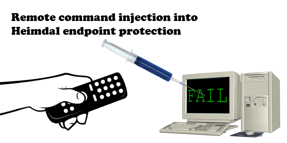 Remote command injection through an endpoint security product