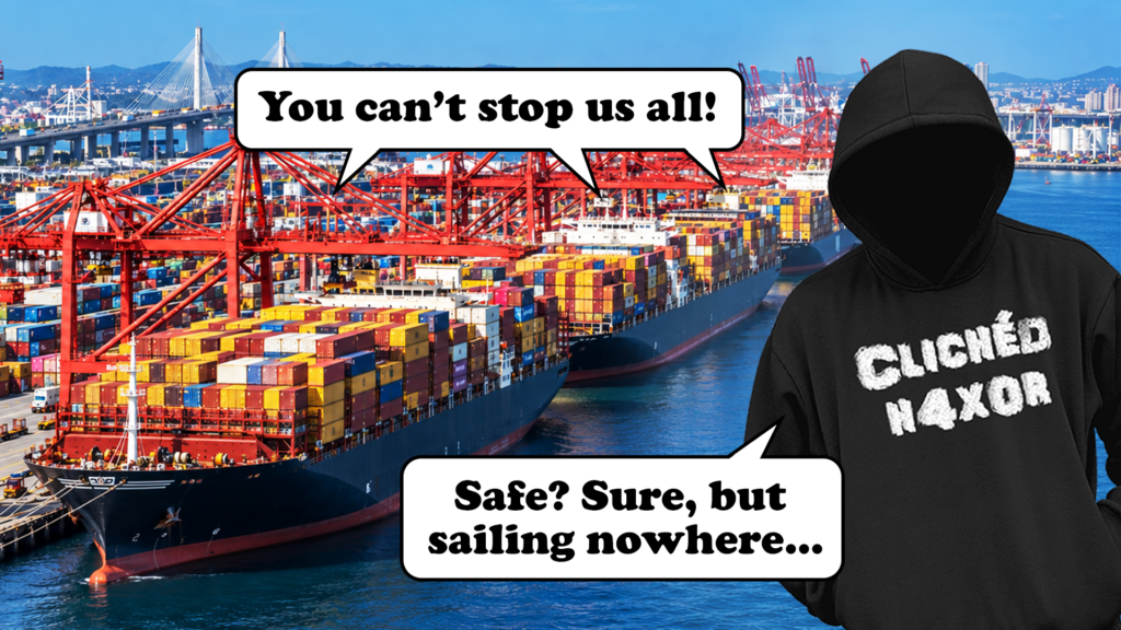 Safe, but sailing nowhere. Can you stop a fleet of ships?
