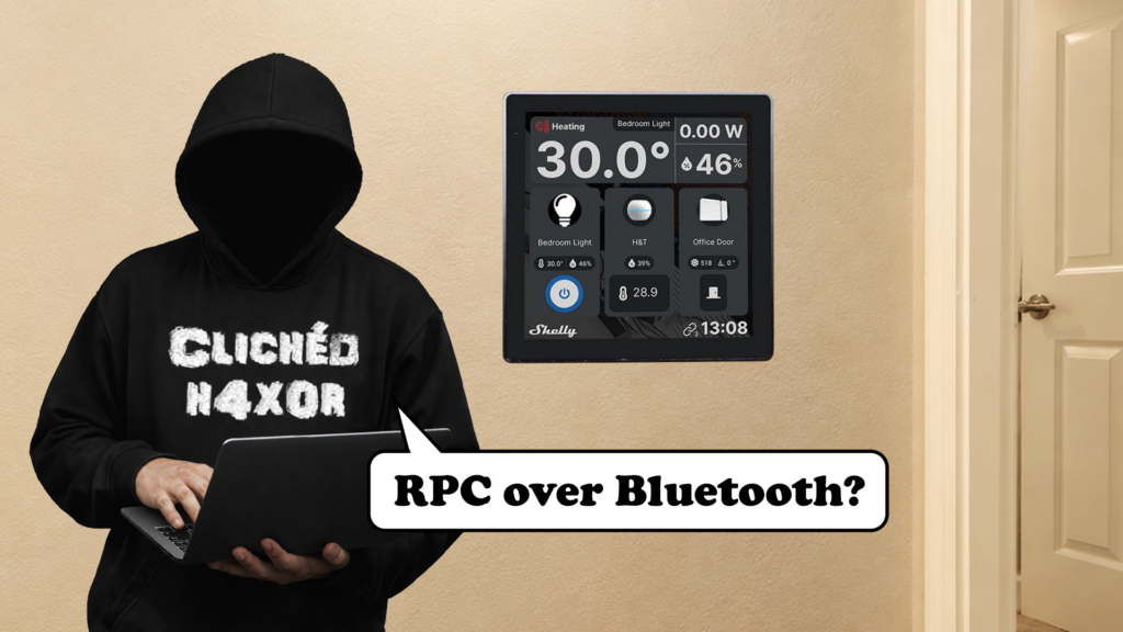 Shelly Wall Display exposed RPC over Bluetooth 