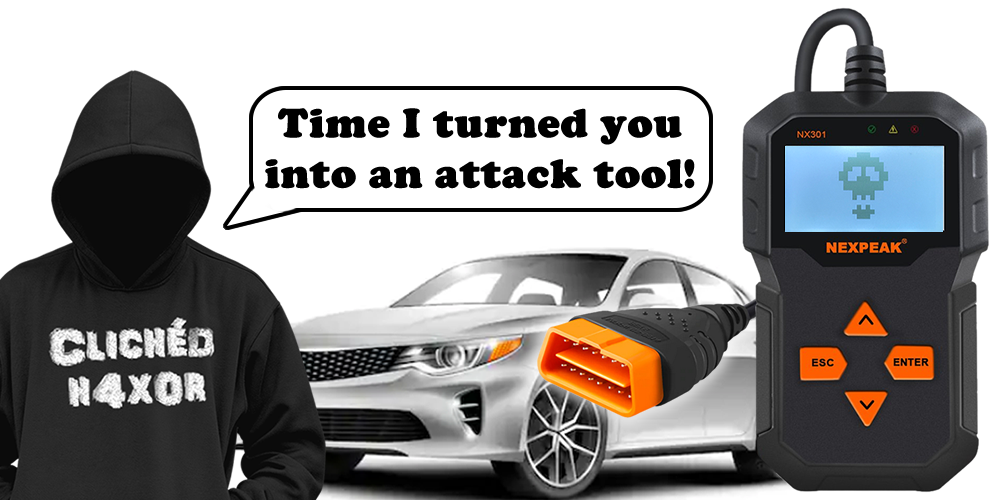 Turning an OBD-II reader into a USB / NFC attack tool