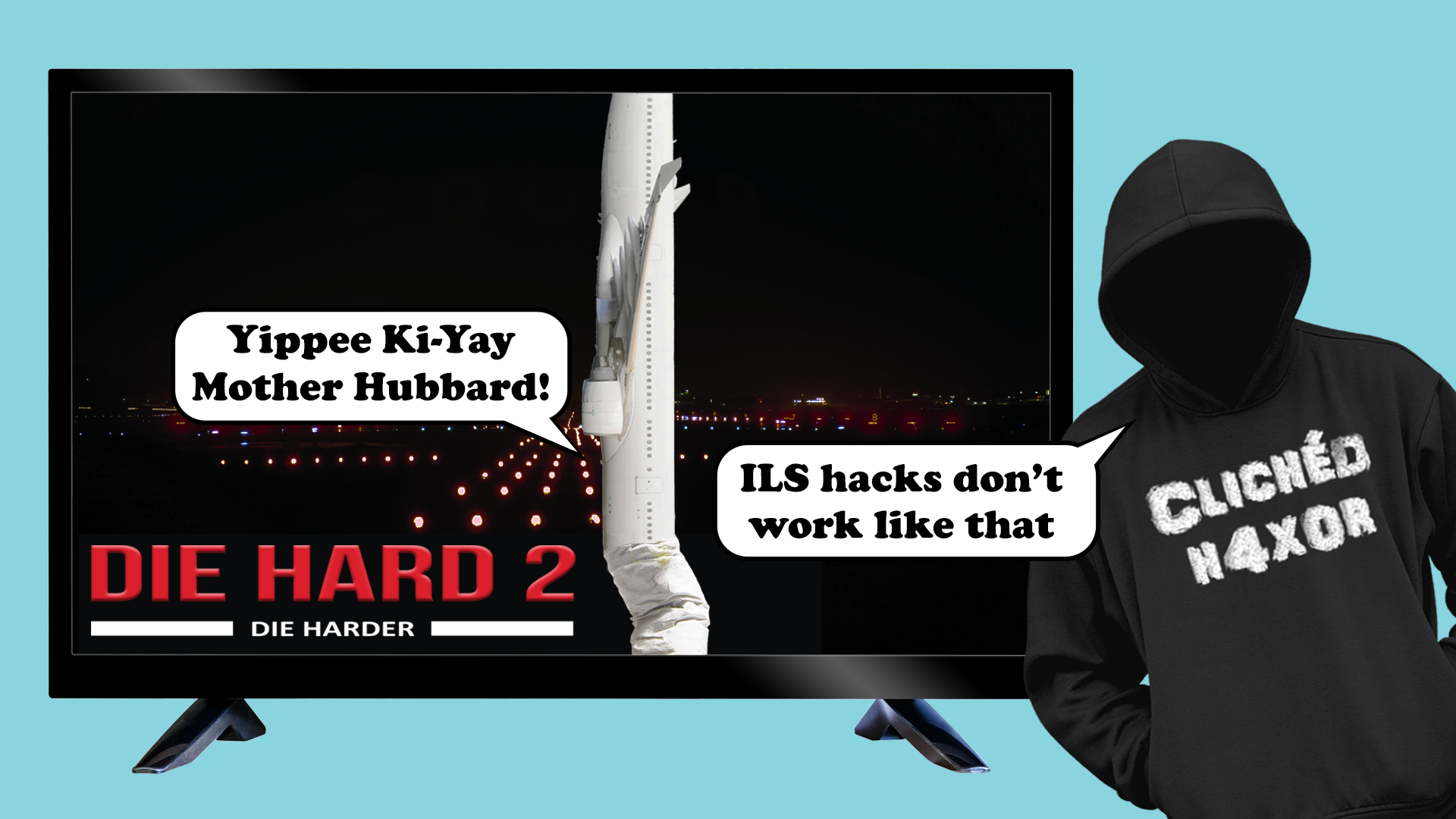 Die Hard 2. Or how not to hack airplanes