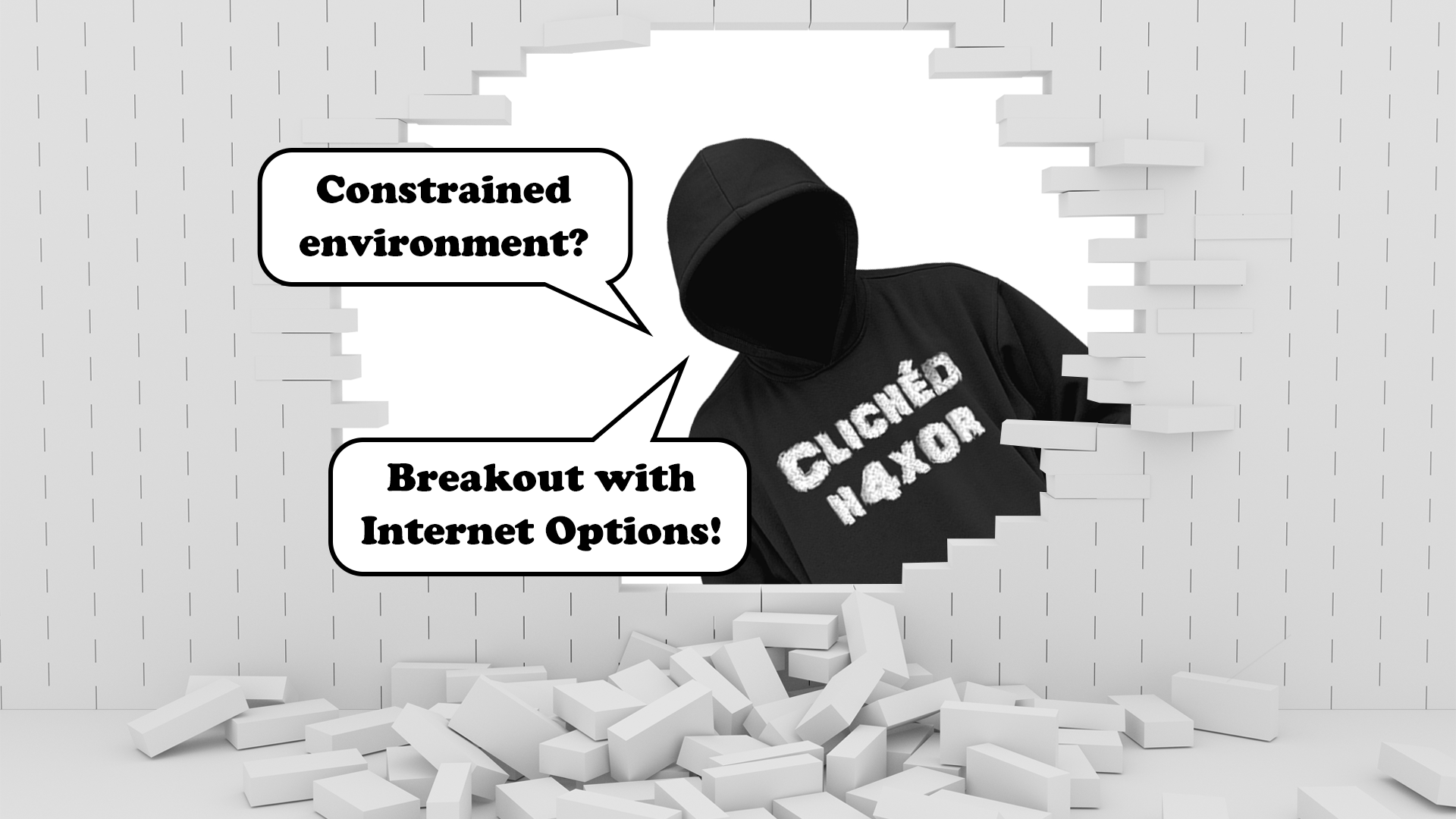 Constrained environment breakout. .NET Assembly exfiltration via Internet Options