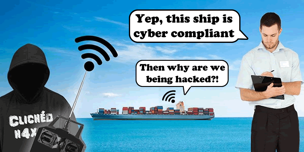 Out of cyber class. Maritime compliance.