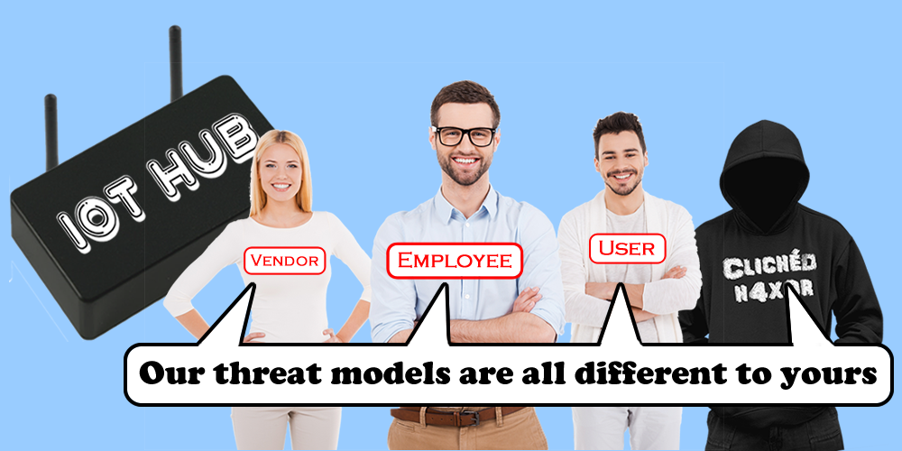 Threat modelling and IoT hubs