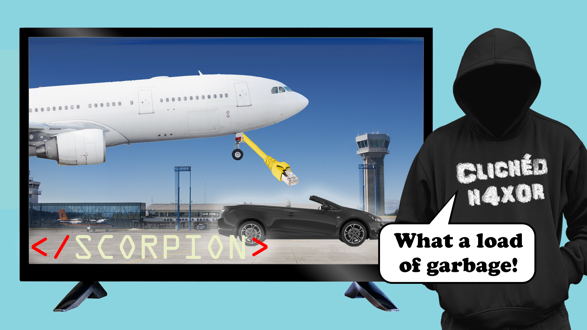 Scorpion CBS show. Plane hack