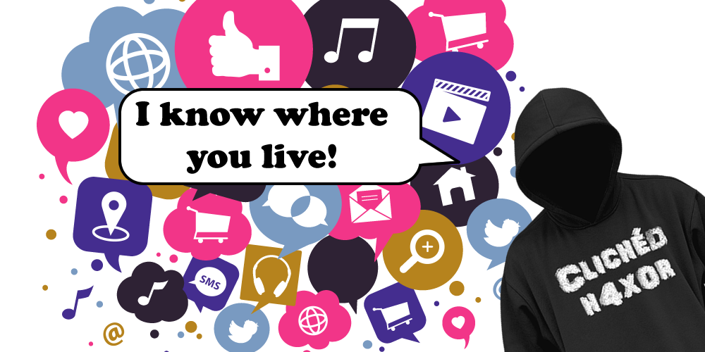 Are you sharing your address on social media?