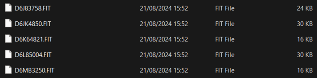 Garmin FIT Files