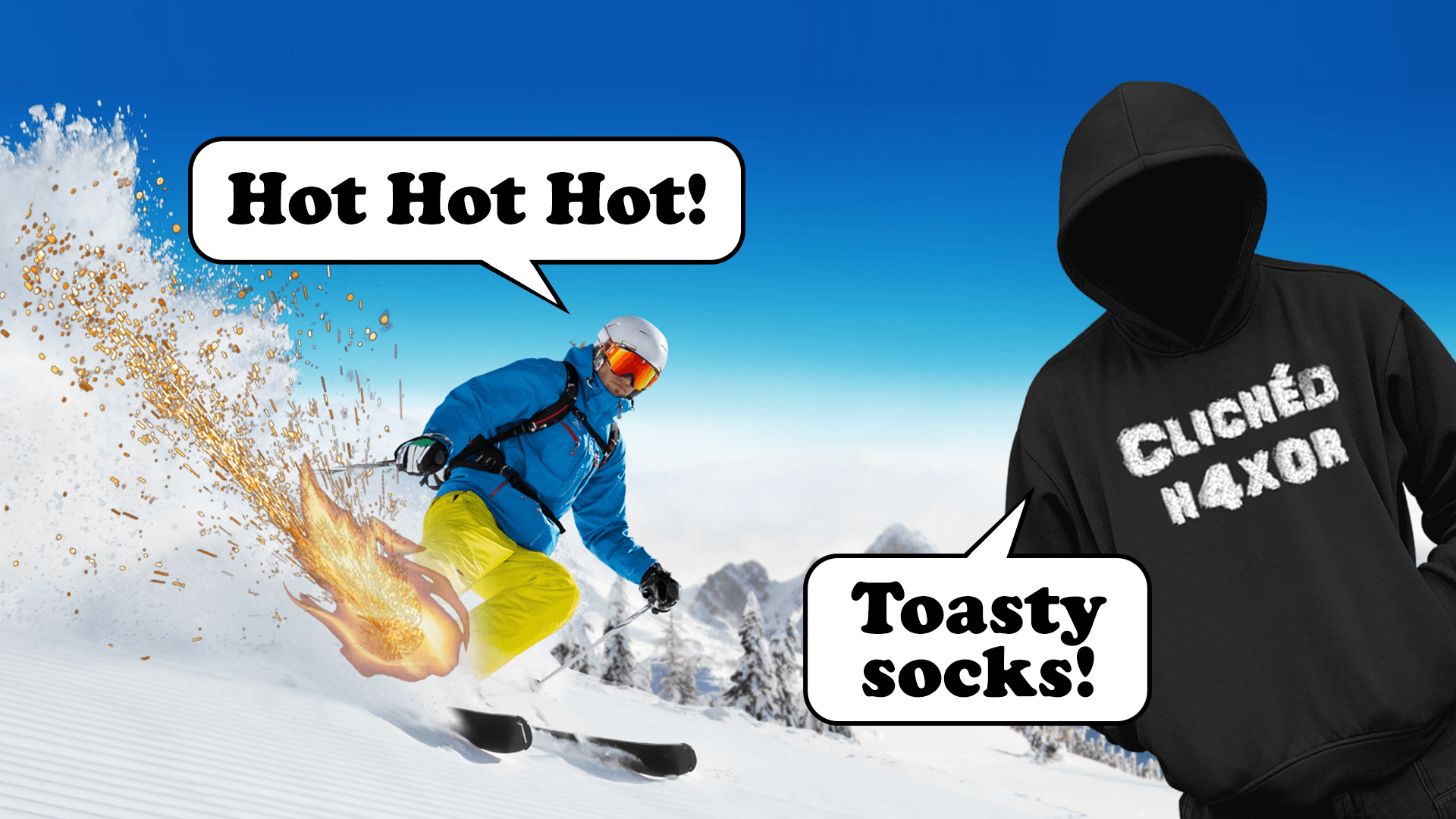 Heels on fire. Hacking smart ski socks