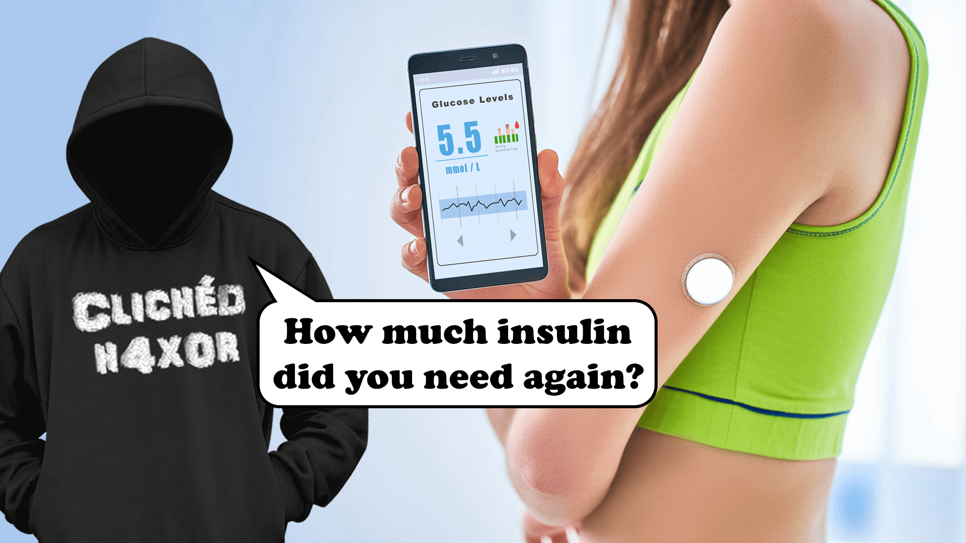 Leaked data. Continuous glucose monitoring