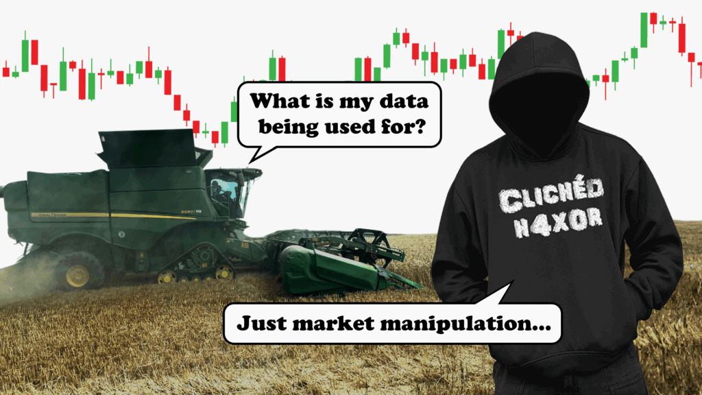 Exploiting AgTech connectivity to corner the grain market