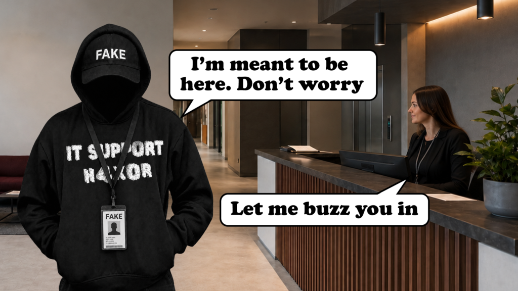 Click. Click. Fake it until they make it… inside